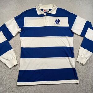Vintage 90s Whang Kentucky Wildcats Long Sleeve Polo L Striped Shirt Made in USA